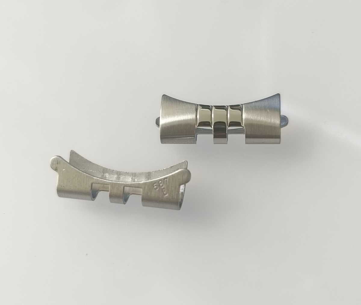 FF587B 腕時計 修理交換用 社外部品 フラッシュフィット 20mm ジュビリー用 【対応】ロレックス 6430/6466等 ROLEX 互換パーツ 弓カン拍卖