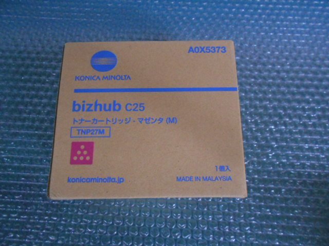 コニカミノルタ純正品 bizhub C25 TNP27 マゼンタ 60サイズ発送拍卖