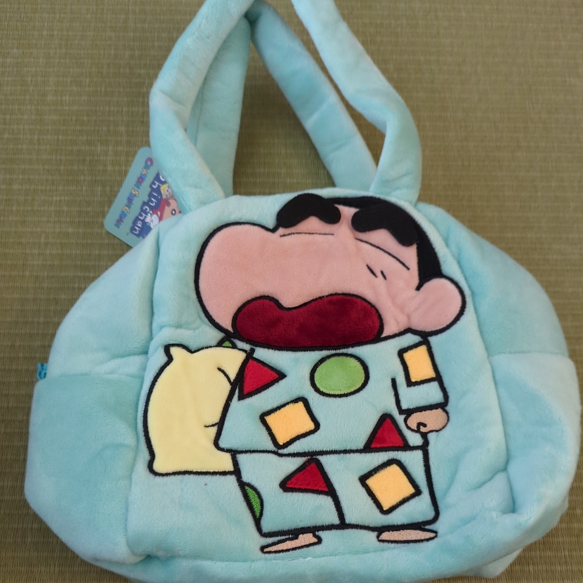 クレヨンしんちゃん★キャラコロバッグ しんちゃん パジャマ グリーン拍卖