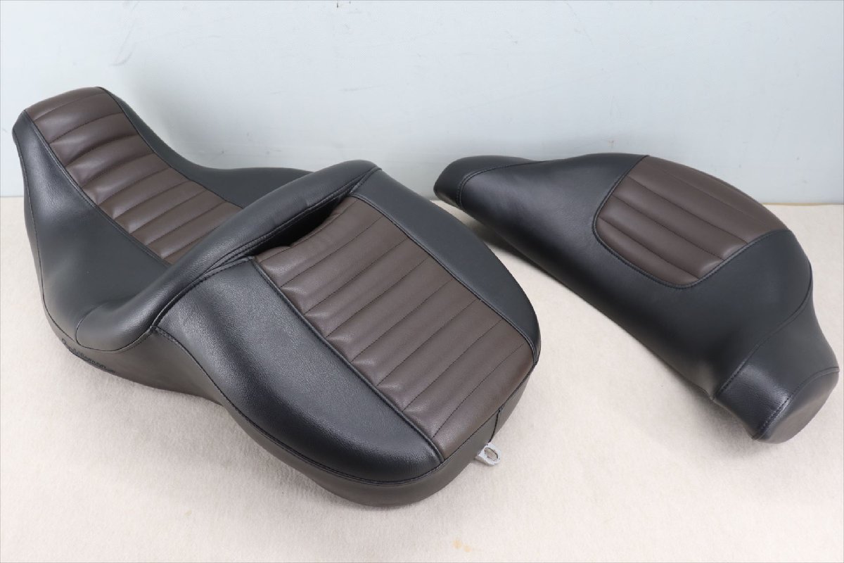 325631 ハーレー ツーリング ウルトラ サドルマン ロードソファ2UPシート ツアーパックバックレスト タックロール シート 張替拍卖
