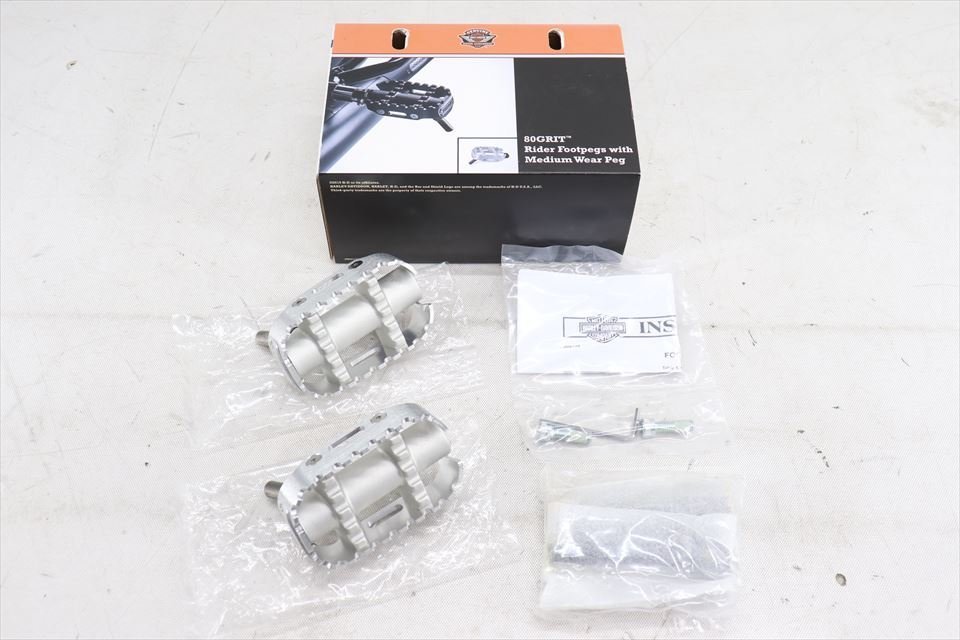 324749 ハーレー XL883N XG750A 純正オプション ステップペグ フットペグ 80GRIT 50501392 未使用品拍卖