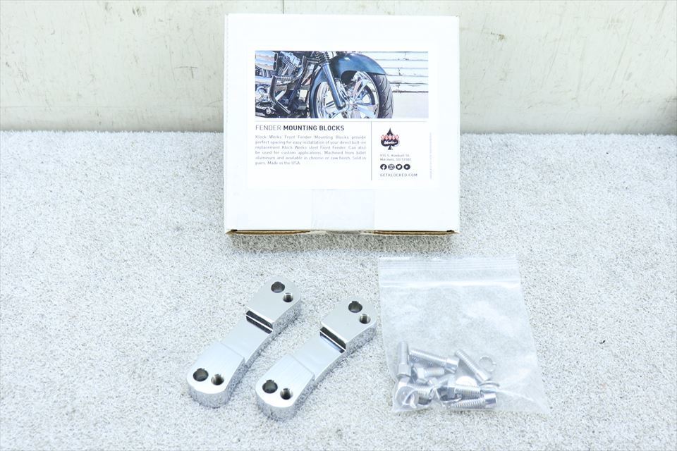 315730 ツーリング 14年~ クロックワークス フロントフェンダースペーサー 21インチホイール用拍卖