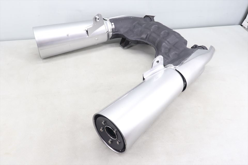 323008 V-MAX 1200 VMG大原 純正加工 サイレンサー マフラー モデファイ 42mm径 シルバー塗装拍卖