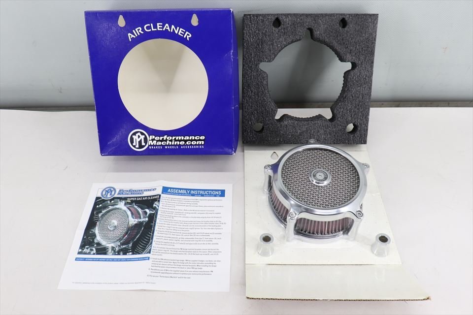 324043 ハーレー スポーツスター パフォーマンスマシン スーパーガスエアクリーナー 0206-2008-CH 未使用品拍卖