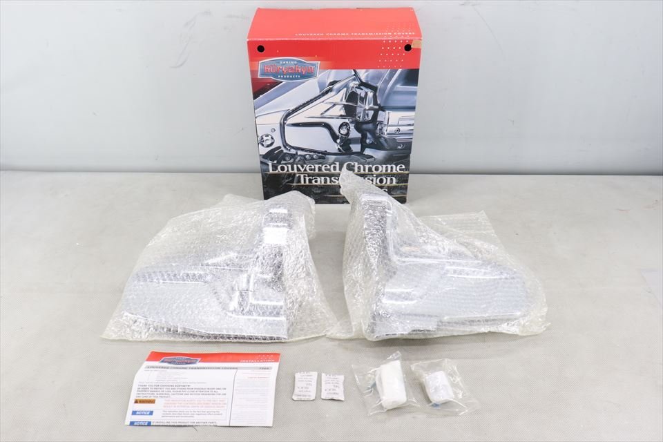 323390 GL1800 ゴールドウィング 01~17年 クリアキン トランスミッションカバー ルーバー クローム メッキ 未使用品拍卖