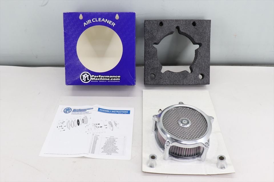 324038 ハーレー スポーツスター パフォーマンスマシン スーパーガスエアクリーナー 0206-2008-CH 未使用品拍卖