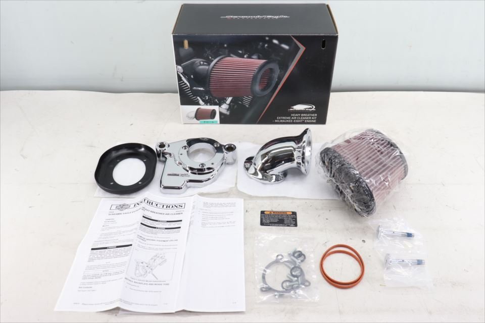 325003 ハーレー ツーリング ソフテイル スクリーミンイーグル エアクリーナーキット ヘビーブリーザーエクストリーム 未使用品拍卖