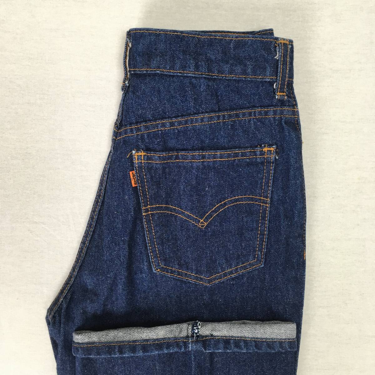 【90s】Levi's リーバイス W646-0235 日本製 91年 ブーツカット デニム ジーンズ ハイウエスト W29 9号 ジップフライ オレンジタブ拍卖