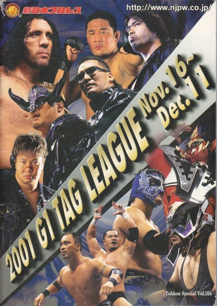 新日本プロレス 2001 G1 TAG LEAGUE Nov 16~Dec 11 パンフレット拍卖
