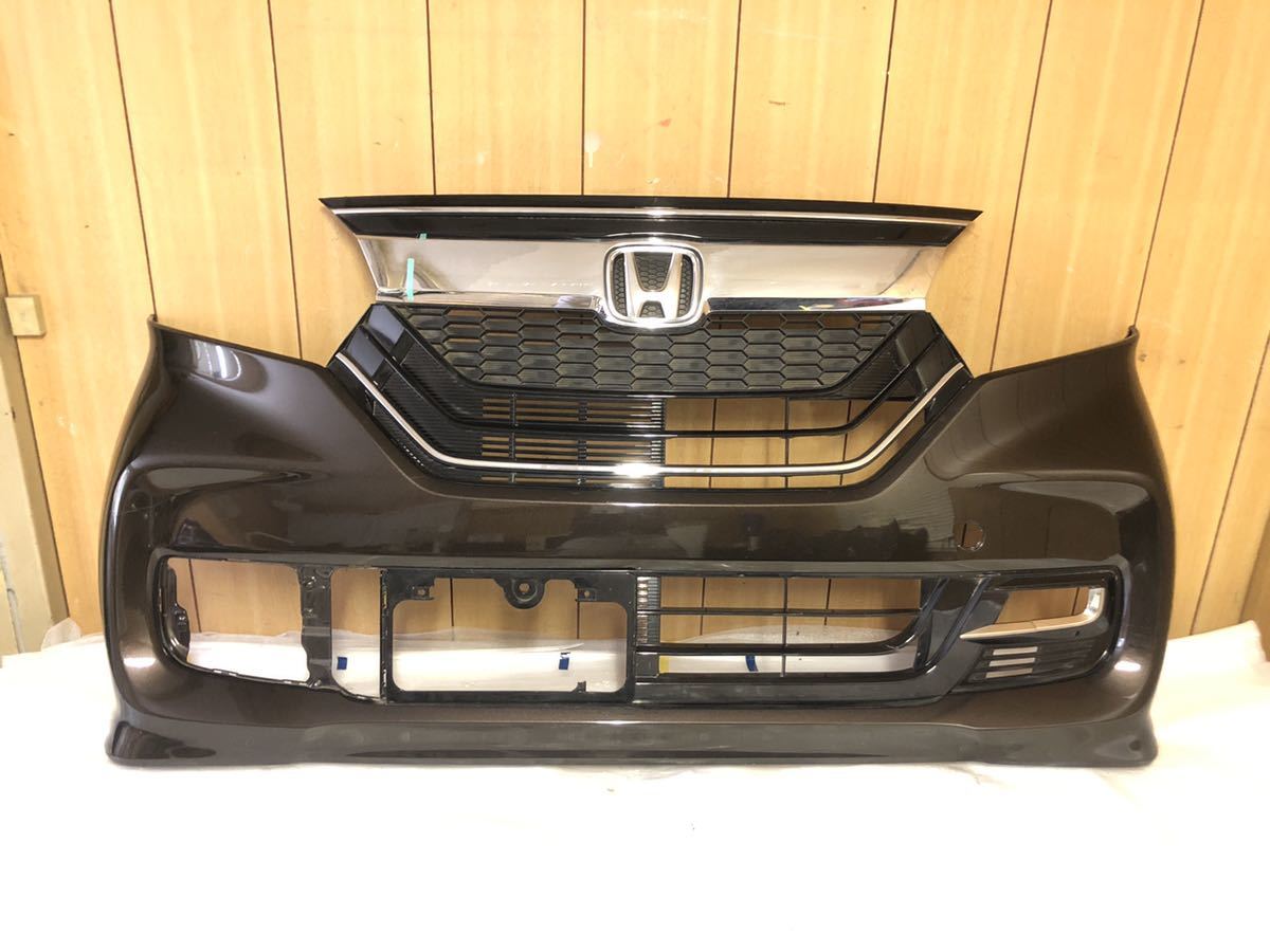 N-BOXJF3/4 カスタム 前期 純正 フロント バンパー プレミアムグラマラスブロンズパール系 71101-TTA-J000拍卖