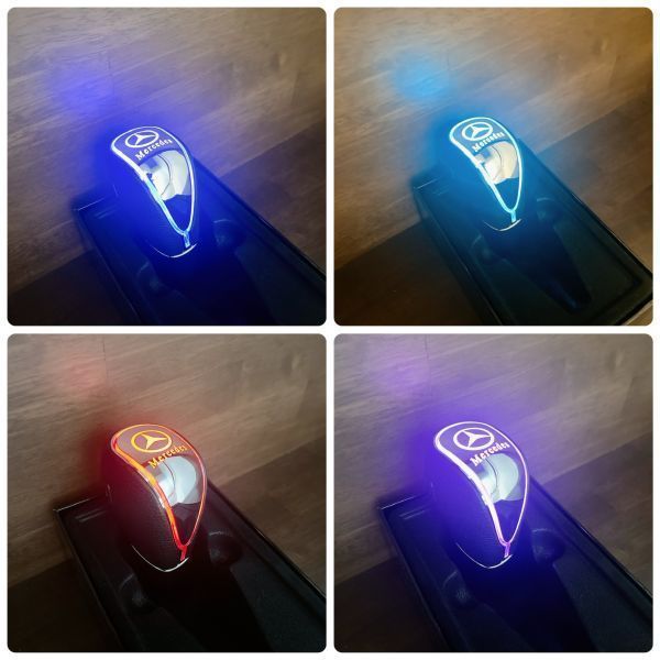 S96【在庫処分】 Mercedes Benz ベンツ LEDシフトノブ 7色 ドレスアップ GLA SL S CLS ゲレンデ クラス E A class G CLA メルセデス(1)拍卖