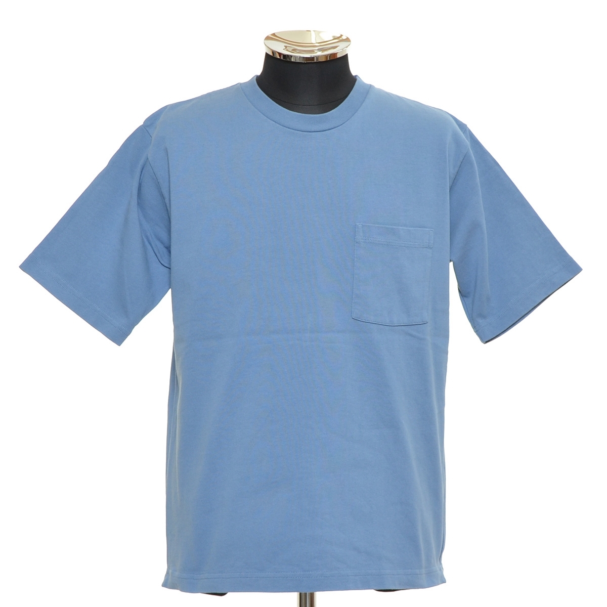 ●481203 UNITED ARROWS ユナイテッドアローズ ●ポケットTシャツ 半袖 ヘビーオンスコットン サイズS メンズ ブルー拍卖