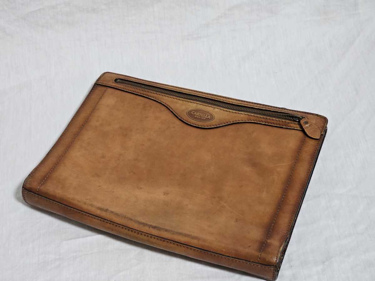 CARTELLA カルテーラ 本革レザー クラッチバッグ セカンドバッグ拍卖
