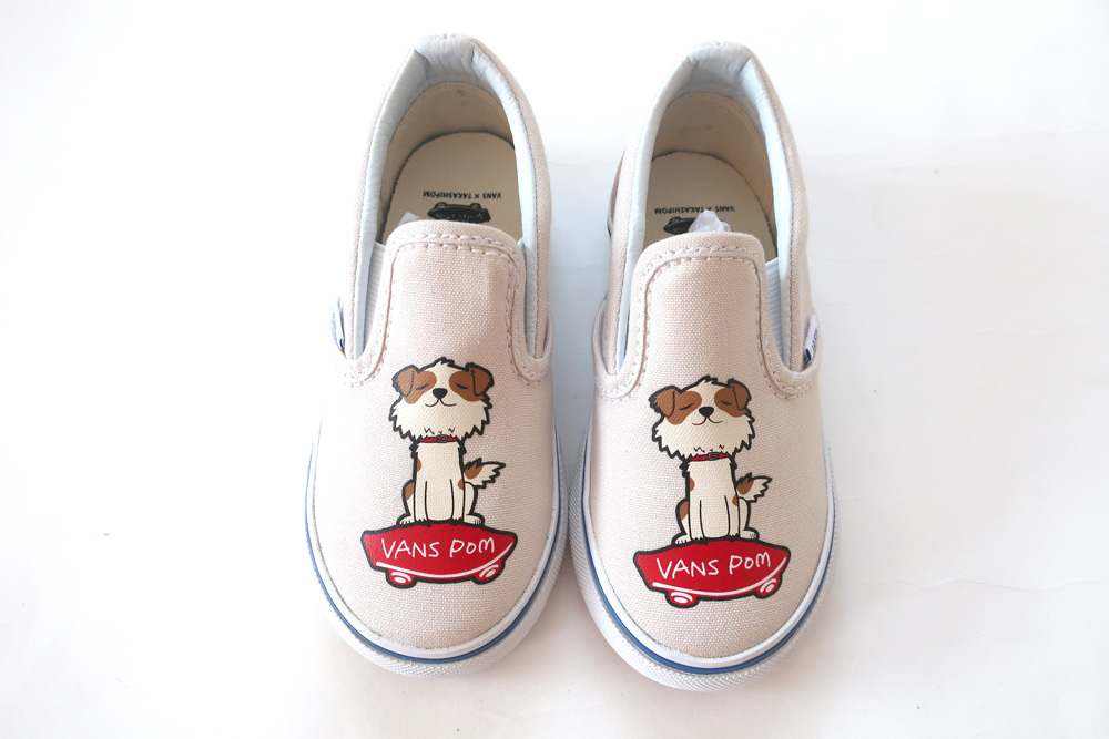 (11cm)Vans Vault x Murakami Toddlers Slip-On Pomバンズスリップオン村上隆コラボ商品拍卖