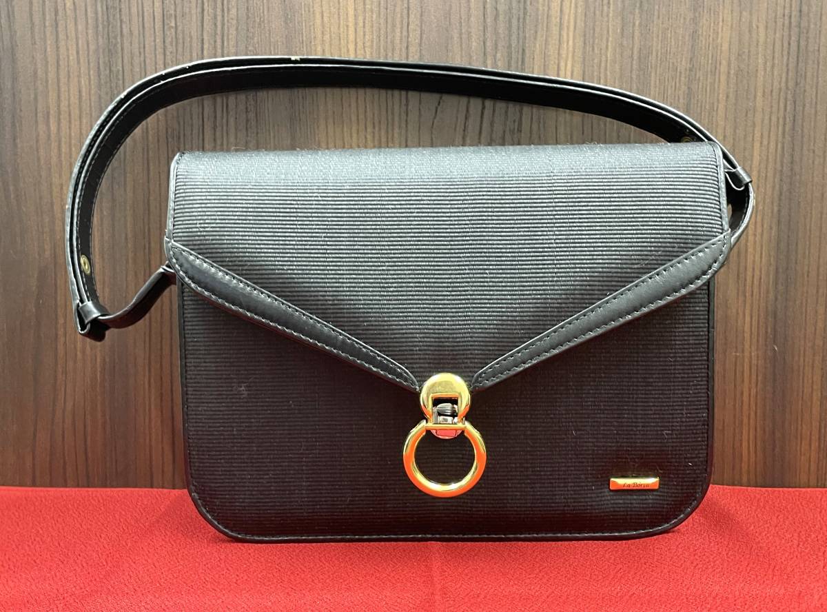 #4734【中古品】 la borsa  ラ・ポルサ ハンドバッグ拍卖