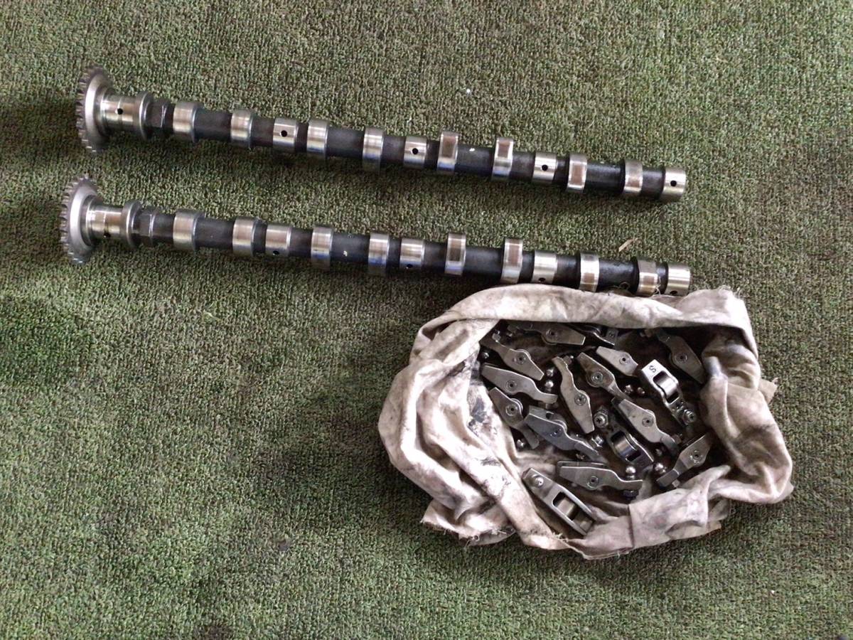 FE71BB H.15年 キャンター カムシャフト 2本 & ロッカアーム16個 X2 23930 ④ 即日発送可 4M42 ヤフオク ME191386拍卖