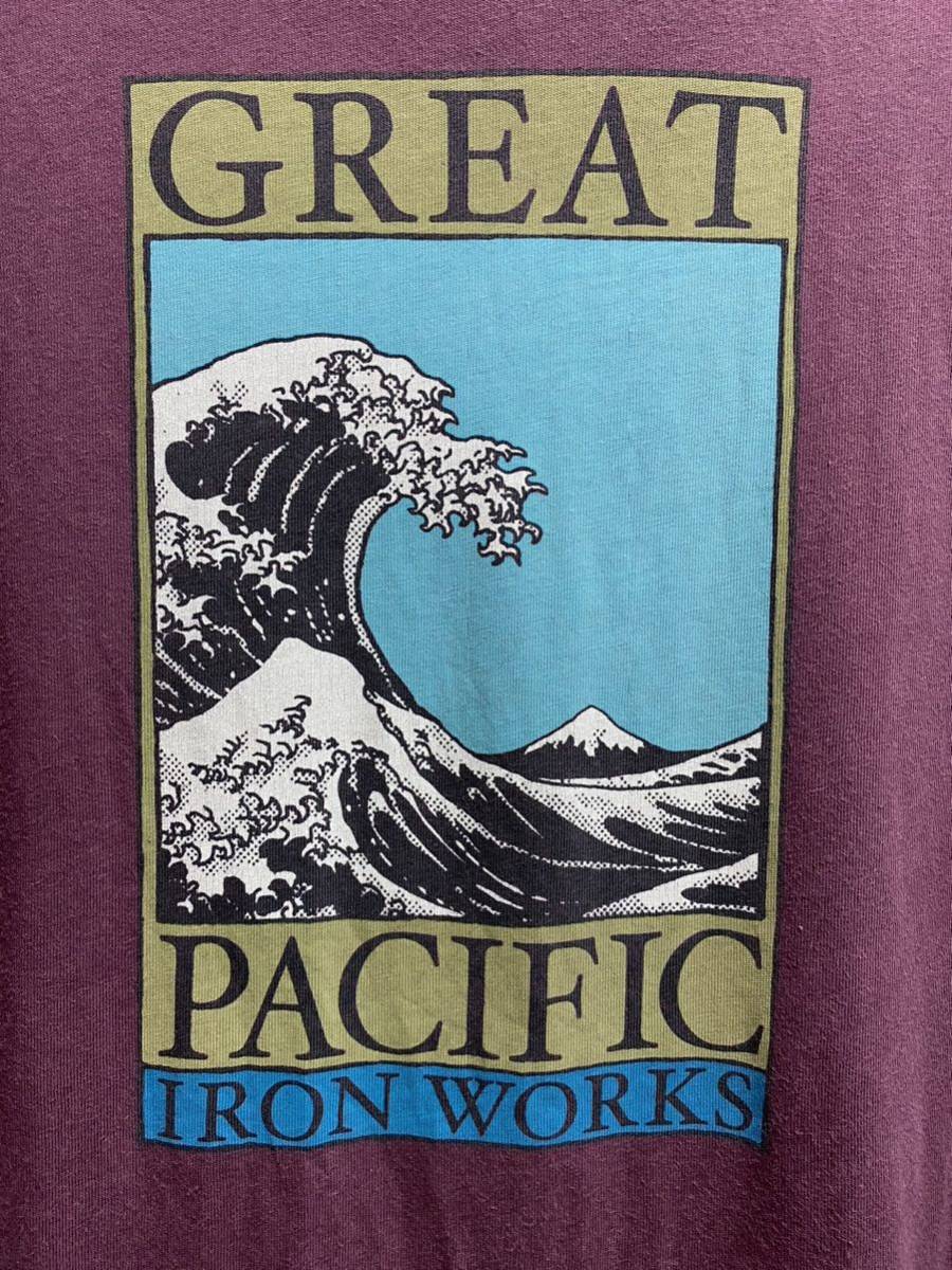 超絶希少ヴィンテージ品★パタゴニアグレートパシフィックTシャツ北斎神奈川沖浪裏グレートウェーブM★登山トレランマラソン拍卖