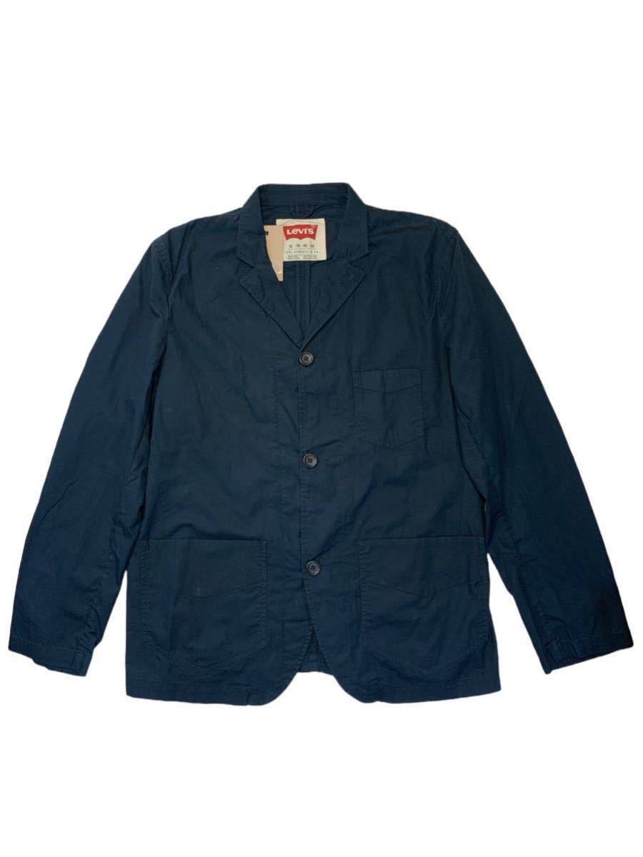未使用試着程度 2012年 Levi’s コットン テーラード ジャケット 濃紺 42位拍卖