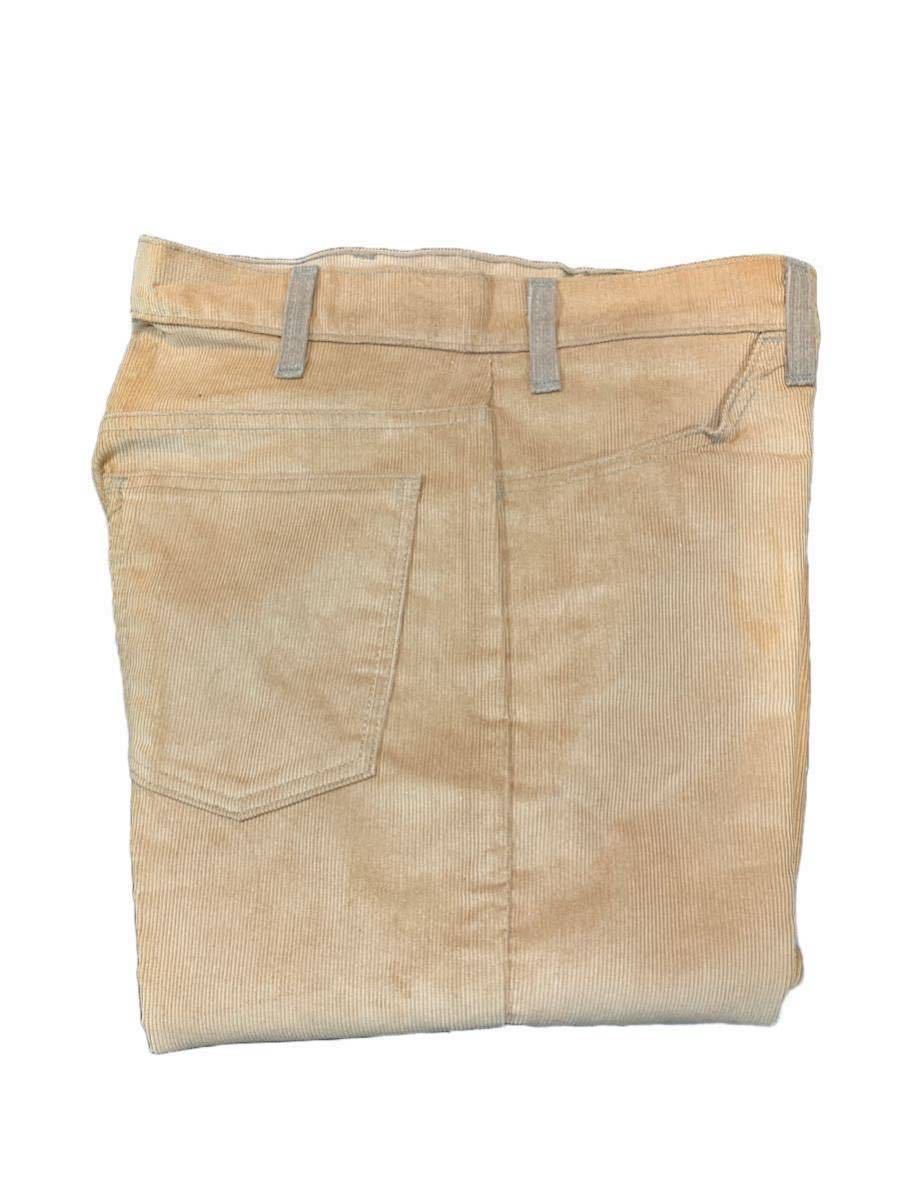 ビンテージ デッドストック80s Levis 519コーディロイ パンツ コード 2 tone 2トーン MADE IN USA キャメルXダークキャメル W36 L34拍卖
