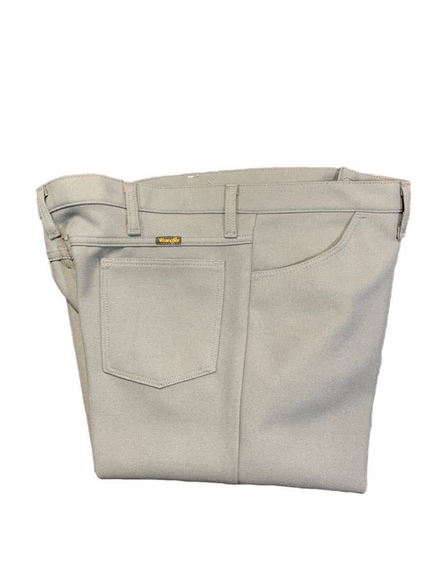 ヴィンテージ デッドストック 90s 00s Wrangler ポリエスター ストレッチ パンツ MADE IN USA ダークグレー W40 L30拍卖