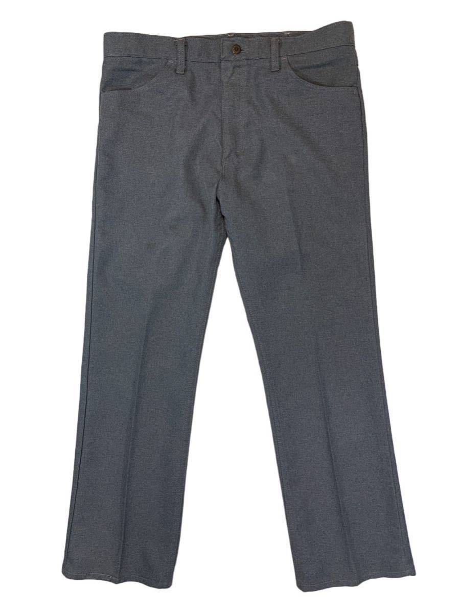 ヴィンテージ 90s 00s Wrangler ポリエスター ストレッチ パンツ MADE IN USA ダークグレー色 W36位拍卖