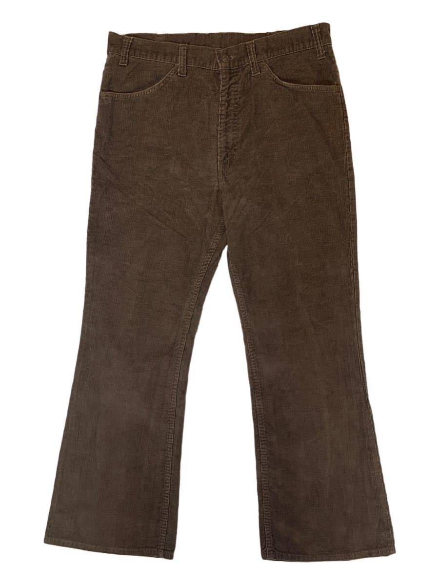 ビンテージ 70s 80s Levi’s 646コーディロイ コード MADE IN USA ブラウン色 W34位拍卖