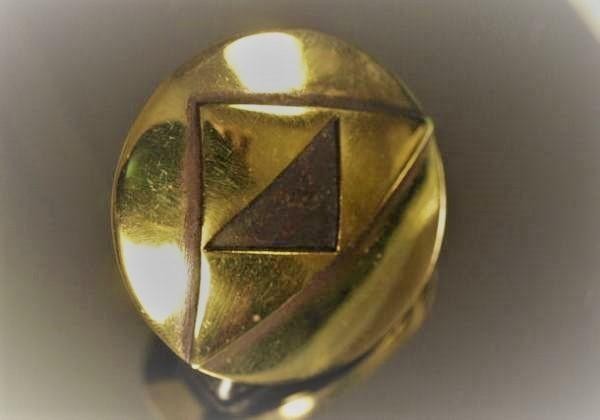 家紋コンチョ★大★真鍮★三つ鱗★和柄★他にも家紋系沢山あり★拍卖