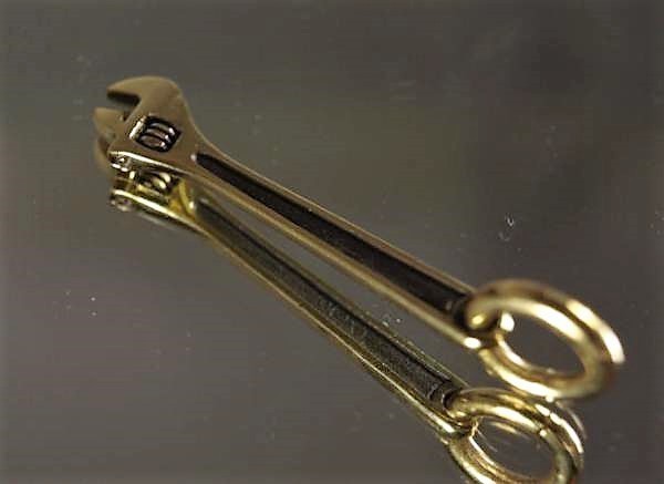 真鍮製★モンキーペンダント★キーホルダー・ジッパーホルダー★残1拍卖