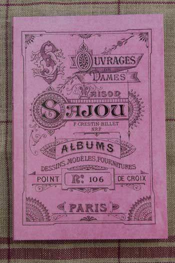 フランス手芸用品 サジュー クロスステッチ モーブ-アルバムNo.106【サジュー正規代理店 株式会社コフレ】拍卖