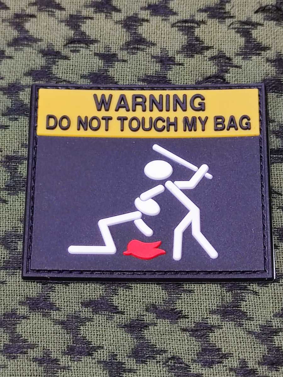 WARNING PVC ワッペン ベルクロ サバゲー 拍卖