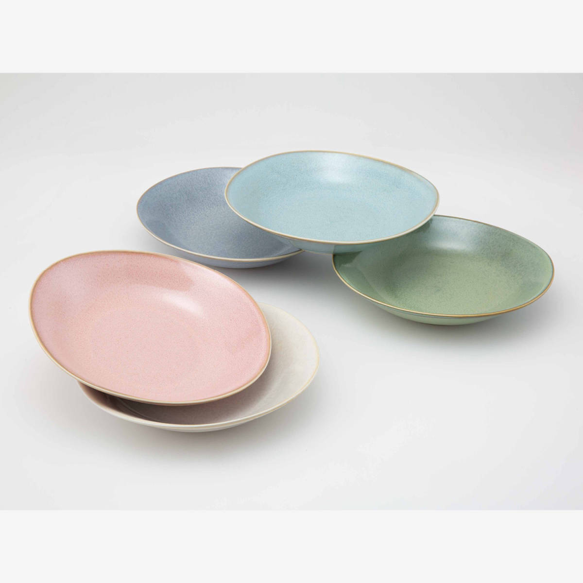 西海! ☆彩々・楕円皿揃☆ 20585 新品 パスタ カレー ピラフ 飯碗 ボウル プレート 盛皿 盛鉢 向付 ギフト 拍卖