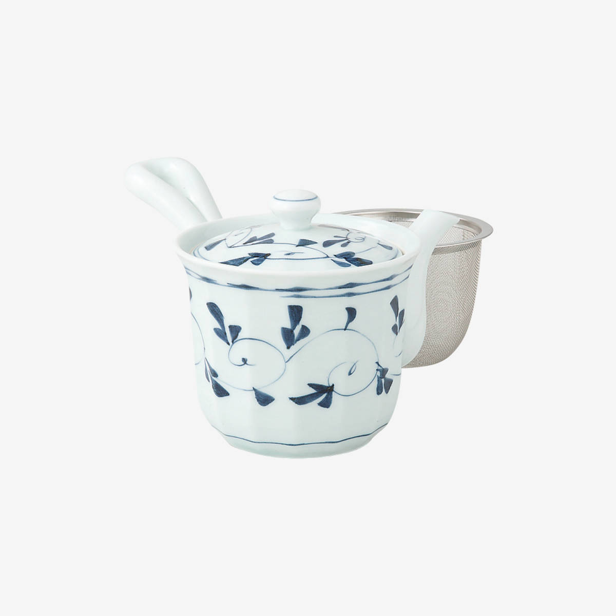 波佐見焼! ☆唐草MS軽量反急須☆ 39535 新品 茶器 急須 汲出 煎茶 ほうじ茶 ギフト拍卖