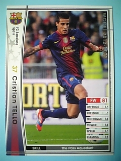 WCCF 12-13 バルセロナ クリスティアン・テージョ 335拍卖