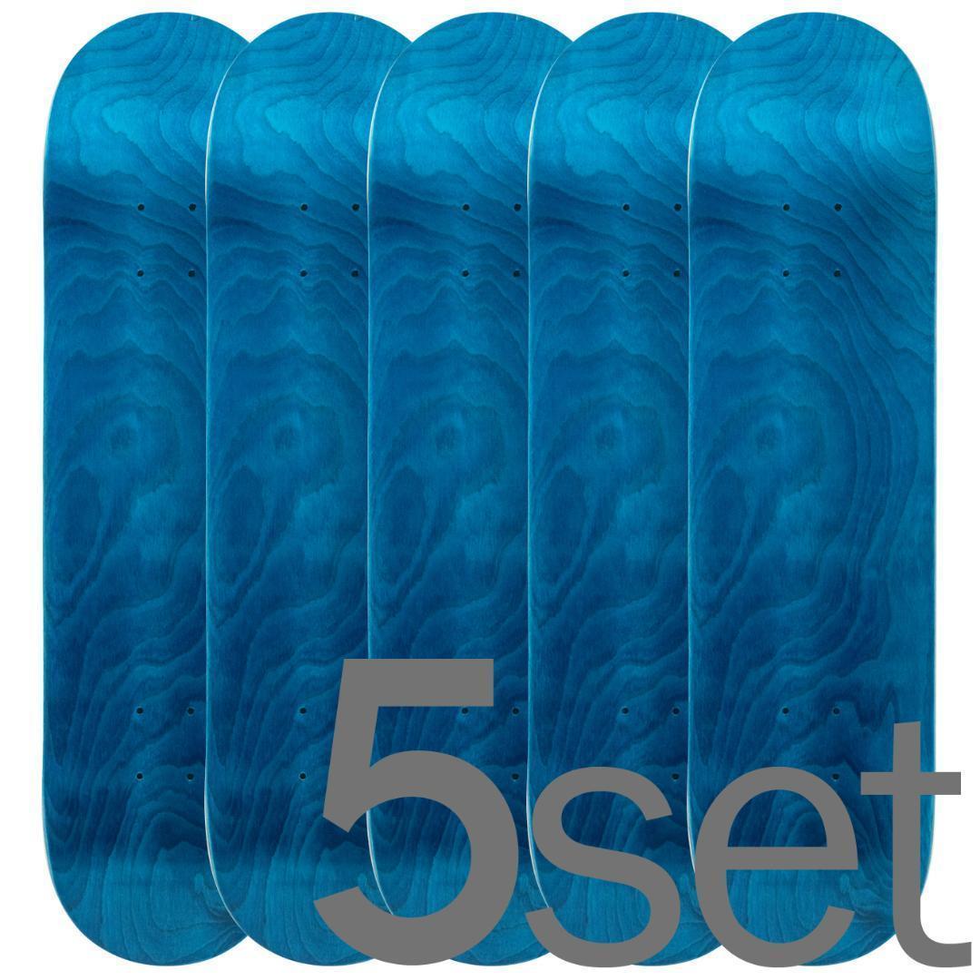 5枚セット スケートボード ブランクデッキ スケボー スケート ロンスケ グラフィック スケートボードスツール ボード デッキ 練習用 板 青拍卖