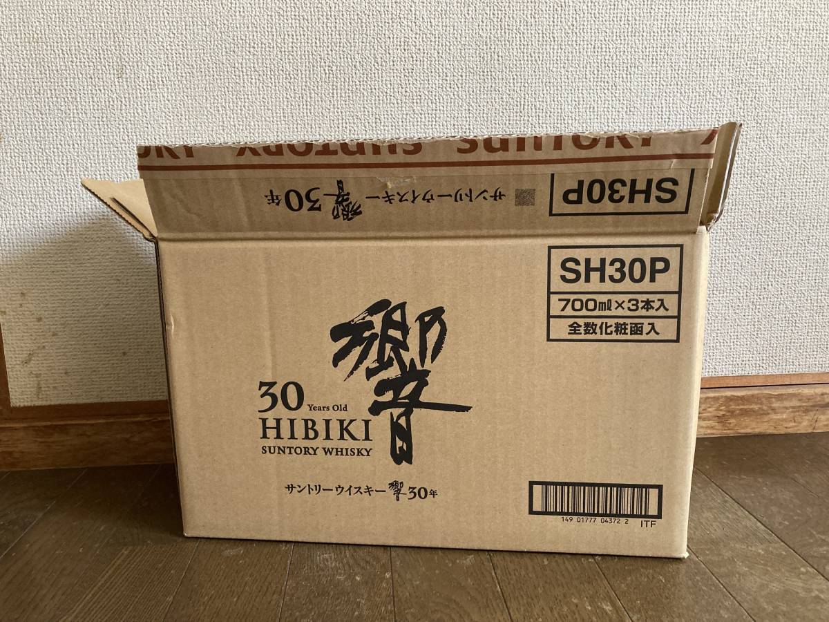 送料無料! ☆ 空箱 中身なし 箱のみ サントリー HIBIKI 響 30年 3本用 1枚 段ボール ☆③拍卖