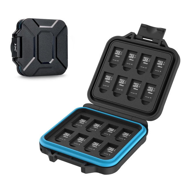 マイクロSDカードケース 16枚収納 大切なデーターを守る頑丈なSDケース 防水防埃ハードメモリーカードケース 耐衝撃タイプ MicroSD16枚収納拍卖