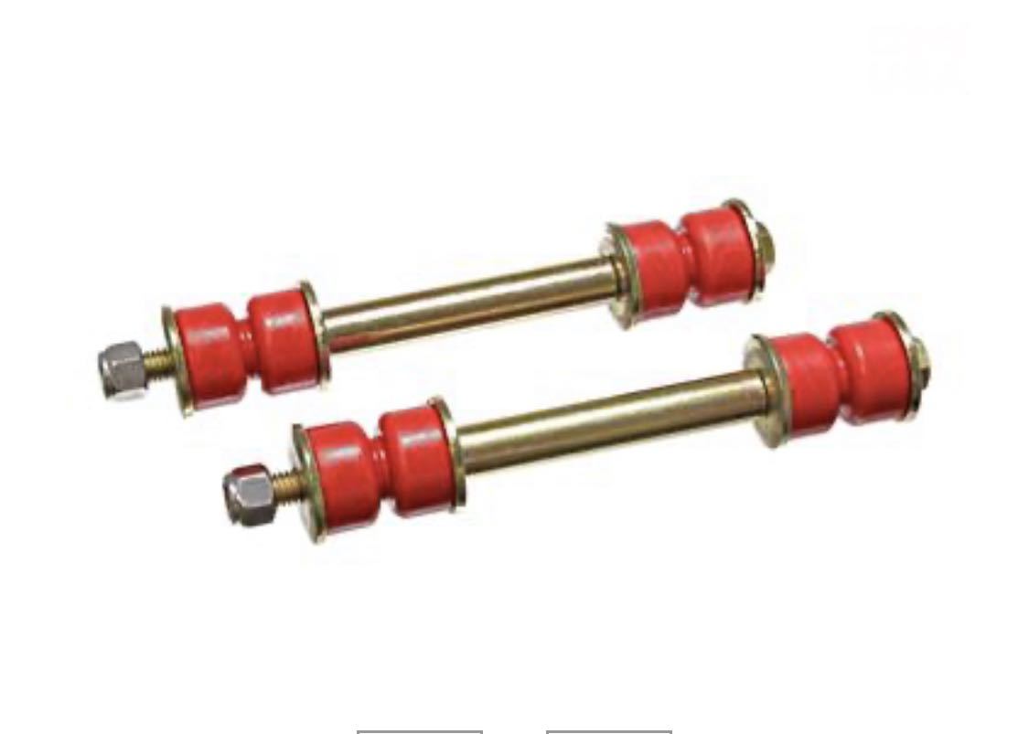 58-64インパラ エナジーサスペンションスゥエーバーエンドリンク左右セットレッド。スタビライザーエンドリンク ローライダー ベルエア拍卖