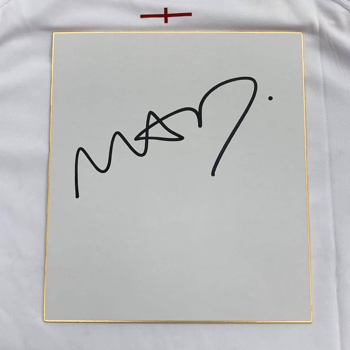 ラグビーワールドカップ2019 イングランド代表 ジョニー・メイ選手のサイン入り色紙 ラグビーワールドカップ 2023拍卖