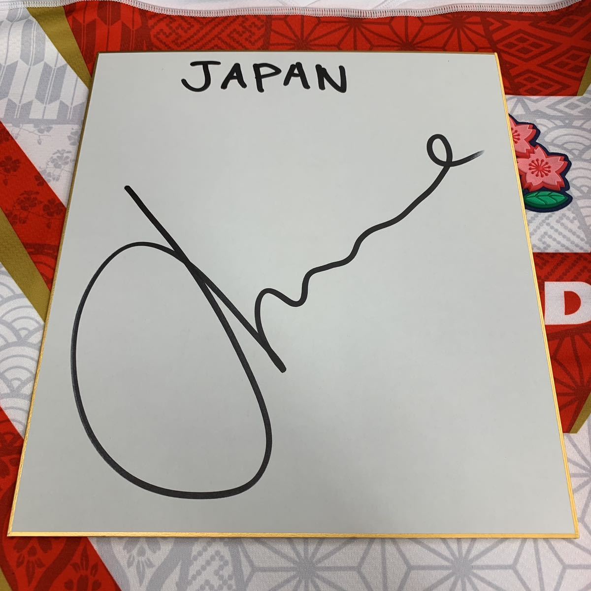 ラグビーワールドカップ2019日本代表 ジェームス・ムーア選手のサイン入り色紙 ラグビーワールドカップ2023日本代表拍卖
