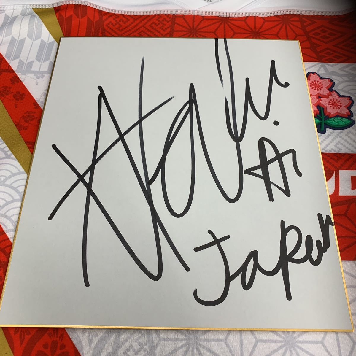 ラグビーワールドカップ2019日本代表 ヴァル アサエリ愛選手のサイン入り色紙 ラグビーワールドカップ2023拍卖