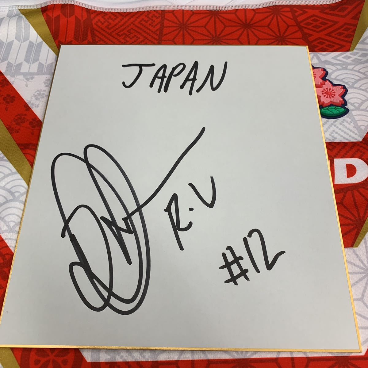 ラグビーワールドカップ2019日本代表 ラーボニ・ウォーレンボスアヤコ選手のサイン入り色紙 ラグビーワールドカップ2023拍卖