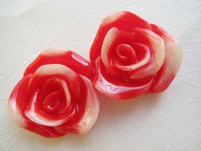 ヴィクトリアン 2トーン ローズ 赤×白拍卖