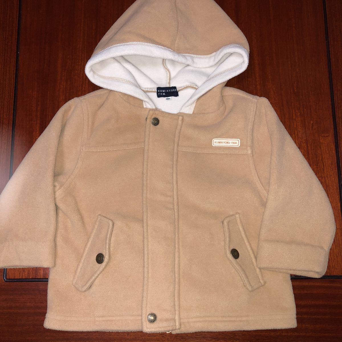 組曲 KUMIKYOKU フリース コート 上着 ジャケット 100㎝ 中古拍卖