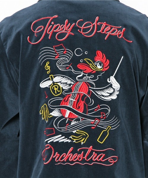 希少 ROTAR souvenir jacket 新品/音符柄 別珍 ベロア レア ロックンロールオーケストラ ベトジャン ロカビリー スーベニアジャケット拍卖