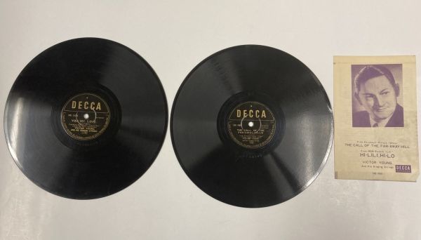 VICTOR YOUNG ビクターヤング リリー シェーン 私の愛は 海底の黄金 SPレコード セット拍卖