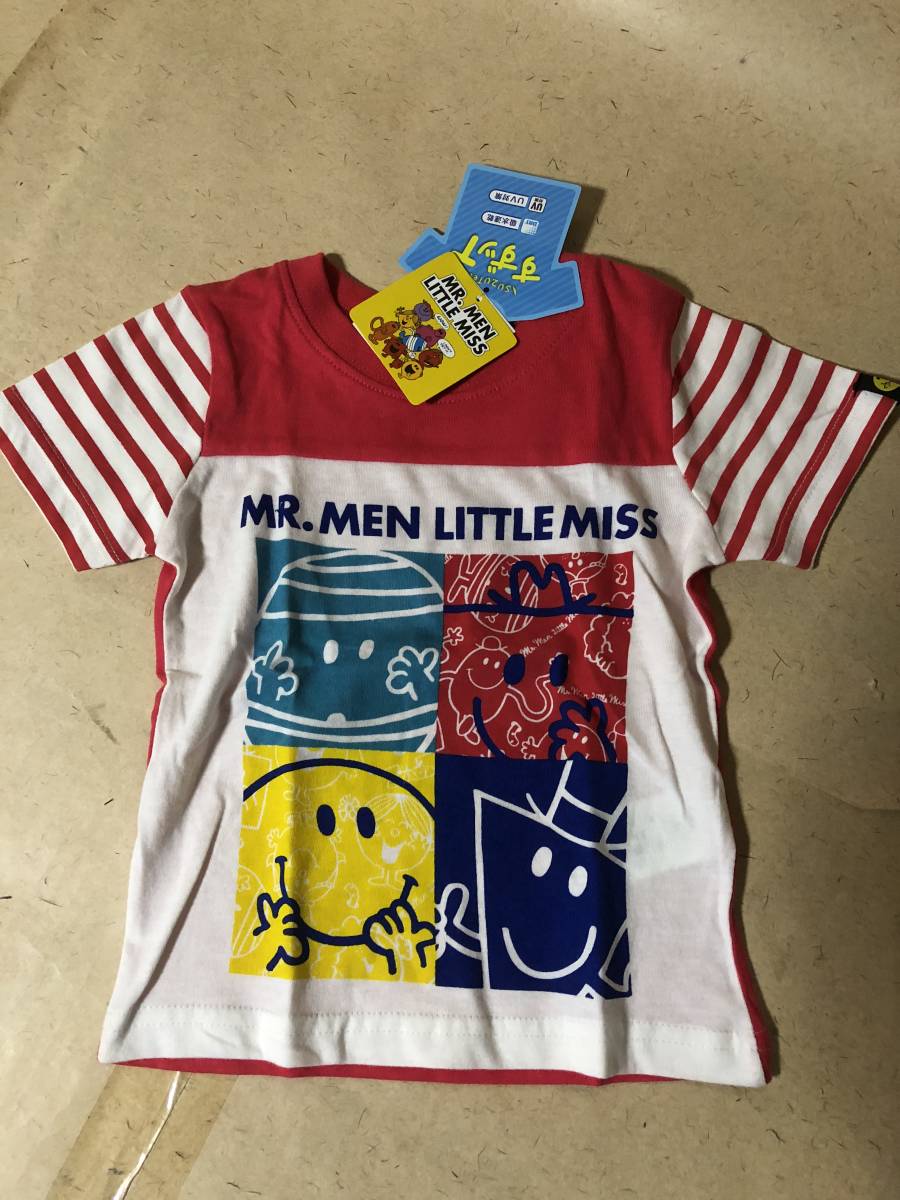 【同梱不可!】MR.MEN LITTLE MISS★ミスターメン Tシャツ★90★赤★吸水速乾★UV対策拍卖