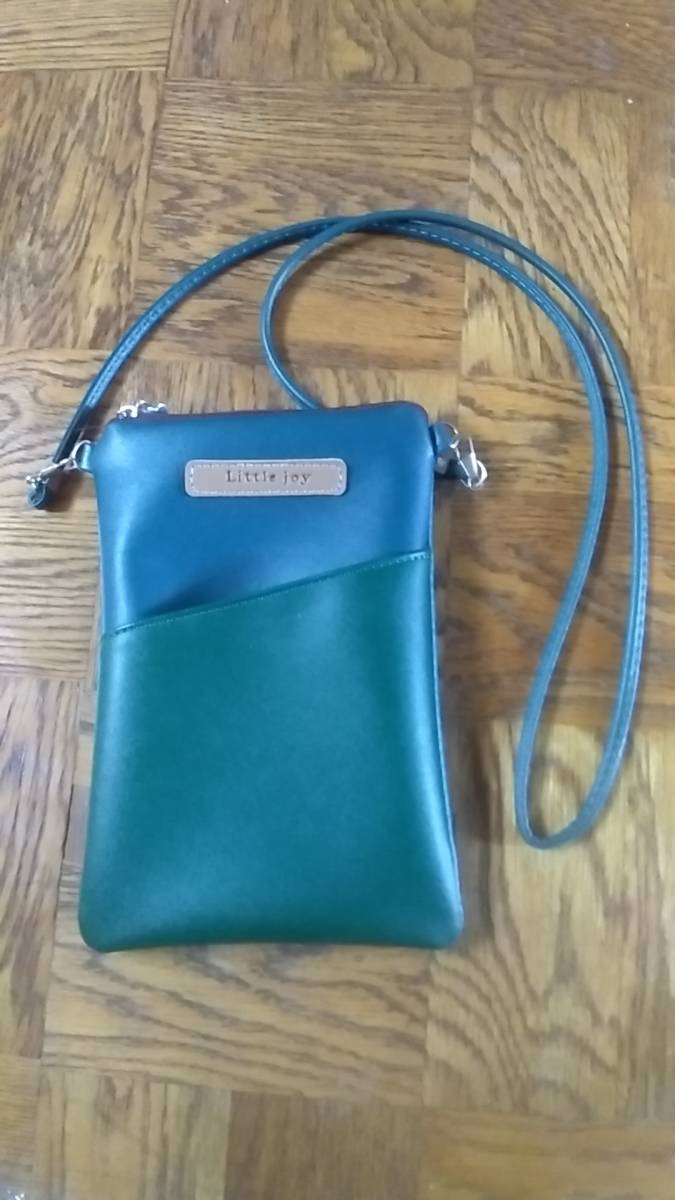 ポシェット 肩ひも120cm 横 14cm 縦 20cm 開口 12cm スマホ収納にちょうどいい拍卖