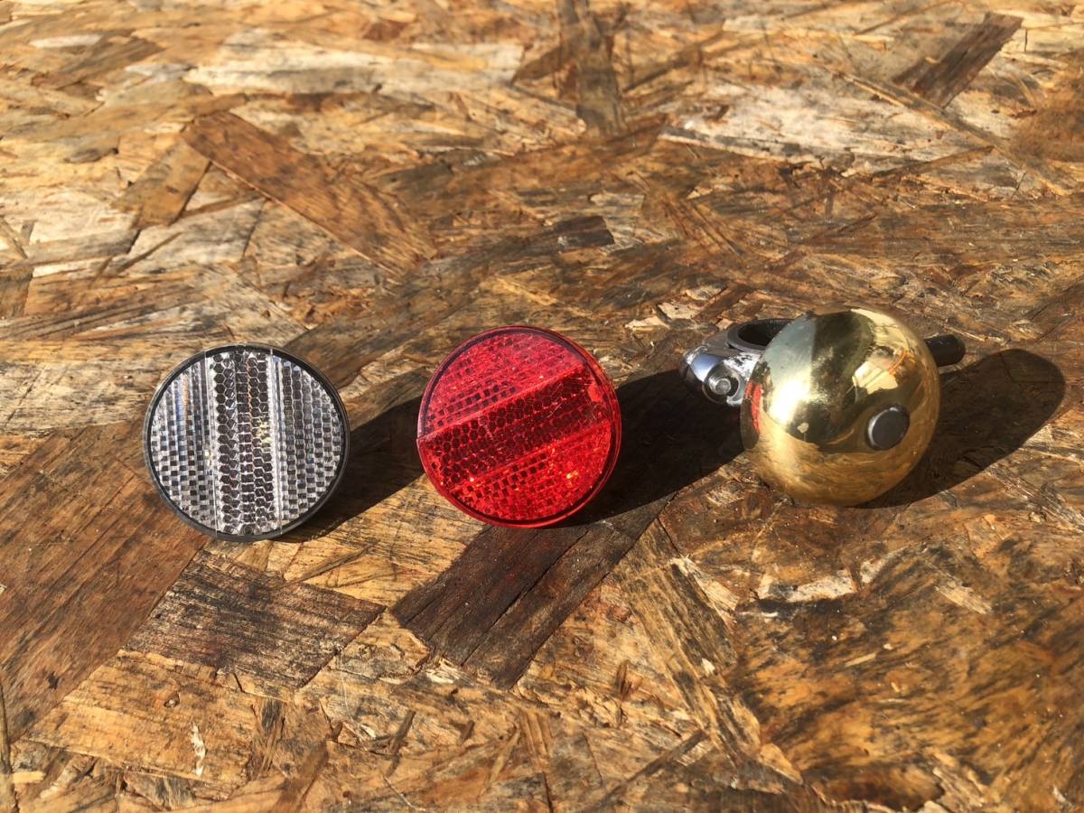 【49680】 PAS パス 電動アシスト ミナ MINA X972 (PA26M) ③ 反射板 クリア レッド ベル セット拍卖