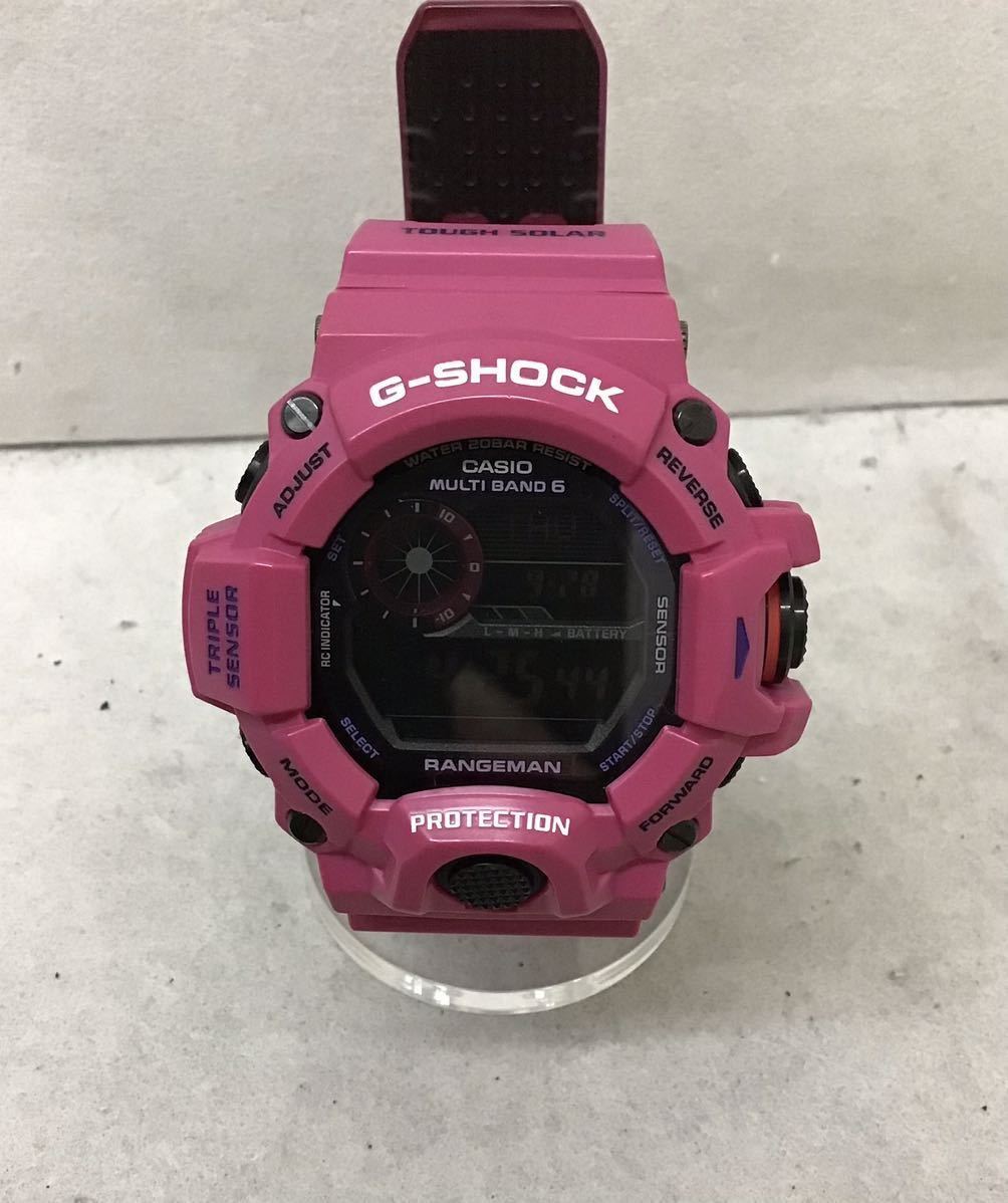 20230927【CASIO】カシオ G-SHOCK クォーツ腕時計 デジタル ピンク レンジマン gw-9400srj拍卖