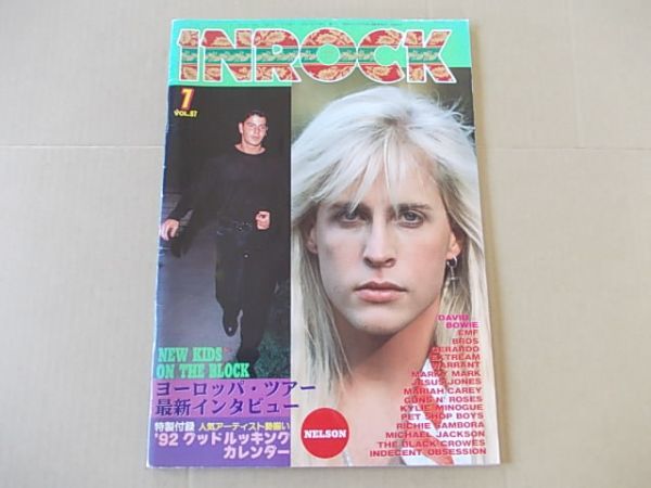 L857 即決 IN ROCK イン・ロック 1992年1月号 VOL.97 ネルソン ニューキッズ ポイズン モトリークルー マイケルジャクソン拍卖